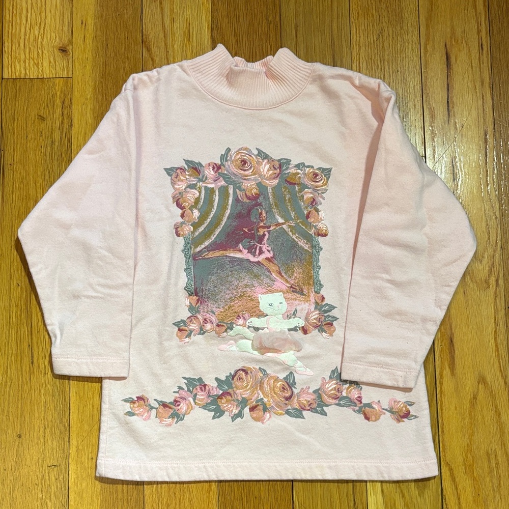 Vintage 1990s Spumoni Ballet Kitty‎ Sweatshirt
